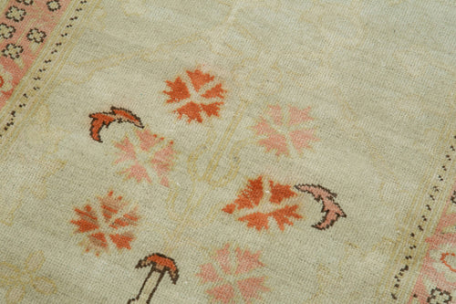 Tebriz Beige Classic Cotton Wool Handmade Area Rug 2'6'' x 10'3''