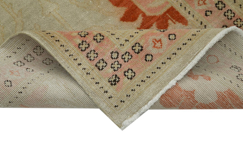 Tebriz Beige Classic Cotton Wool Handmade Area Rug 2'6'' x 10'3''
