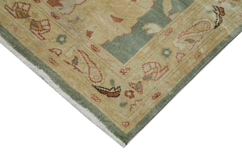 Tebriz Beige Classic Cotton Wool Handmade Area Rug 2'9'' x 12'4''