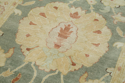 Tebriz Beige Classic Cotton Wool Handmade Area Rug 2'9'' x 12'4''