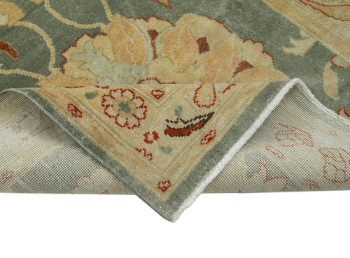 Tebriz Beige Classic Cotton Wool Handmade Area Rug 2'9'' x 12'4''