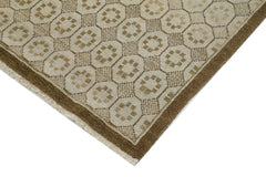 Tebriz Beige Classic Cotton Wool Handmade Area Rug 3'2'' x 10'2''