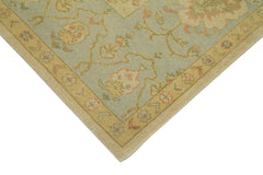 Handmade Area Rug - Classic Beige Vintage Turkish Carpet 8'6''x11'3'' Cotton Wool Blend