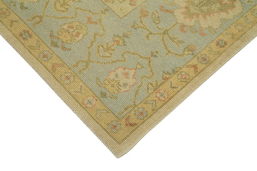 Handmade Area Rug - Classic Beige Vintage Turkish Carpet 8'6''x11'3'' Cotton Wool Blend