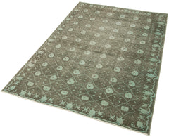 Tebriz Green Classic Cotton Wool Handmade Area Rug 3'9'' x 5'9''