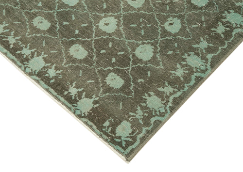 Tebriz Green Classic Cotton Wool Handmade Area Rug 3'9'' x 5'9''