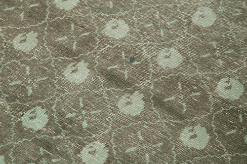 Tebriz Green Classic Cotton Wool Handmade Area Rug 3'9'' x 5'9''