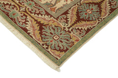 Tebriz Beige Classic Cotton Wool Handmade Area Rug 6'6'' x 9'1''