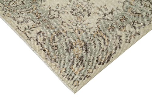Vintage Beige Vintage Cotton Wool Handmade Area Rug 6'9'' x 10'6''