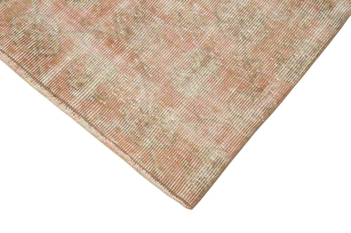 Overdyed Vintage Beige Vintage Cotton Wool Handmade Area Rug 3'0'' x 9'8''