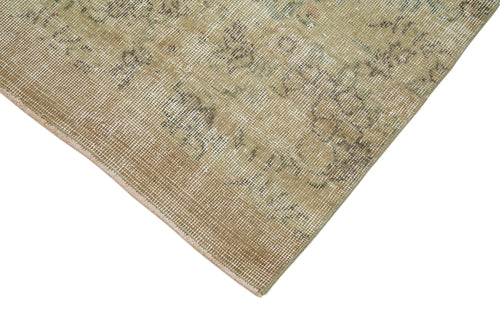 Handmade Area Rug – Overdyed Wool Rug 3'0'' x 9'9'' | Vintage Cotton & Soft Natural Fibers