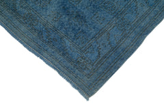 Handmade Area Rug – Tebriz Blue Classic Cotton Wool Turkish Vintage Carpet 10'3''x14'10''