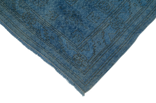 Handmade Area Rug – Tebriz Blue Classic Cotton Wool Turkish Vintage Carpet 10'3''x14'10''