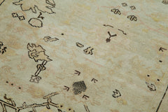 Tebriz Beige Classic Cotton Wool Handmade Area Rug 2'11'' x 11'10''