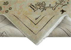 Tebriz Beige Classic Cotton Wool Handmade Area Rug 2'11'' x 11'10''