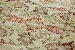 Tebriz Beige Classic Cotton Wool Handmade Area Rug 2'6'' x 13'8''