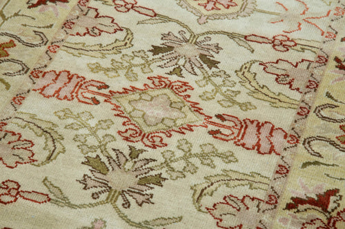 Tebriz Beige Classic Cotton Wool Handmade Area Rug 2'6'' x 13'8''