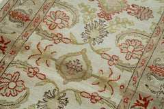 Tebriz Beige Classic Cotton Wool Handmade Area Rug 2'6'' x 13'10''