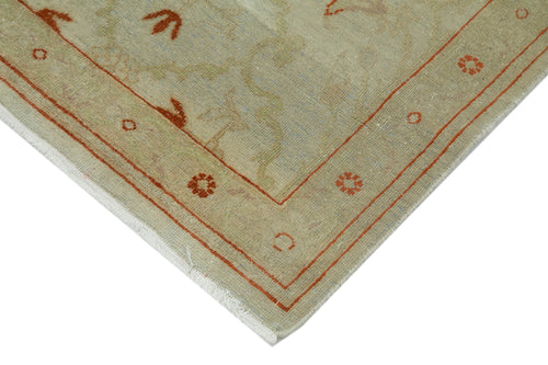 Tebriz Beige Classic Cotton Wool Handmade Area Rug 2'7'' x 10'2''