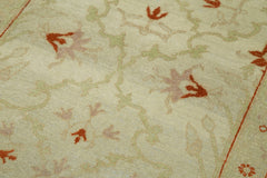 Tebriz Beige Classic Cotton Wool Handmade Area Rug 2'7'' x 10'2''