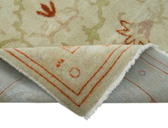 Tebriz Beige Classic Cotton Wool Handmade Area Rug 2'7'' x 10'2''