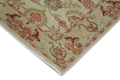 Tebriz Beige Classic Cotton Wool Handmade Area Rug 2'6'' x 13'8''