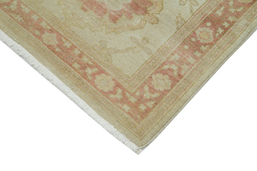 Tebriz Beige Classic Cotton Wool Handmade Area Rug 2'6'' x 13'3''
