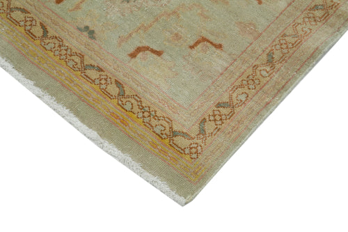 Tebriz Beige Classic Cotton Wool Handmade Area Rug 2'7'' x 12'0''