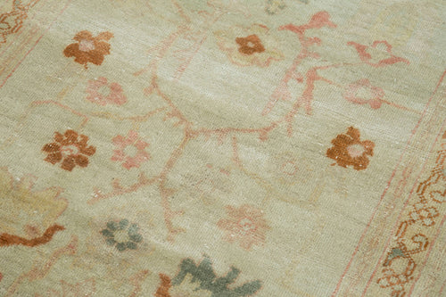 Tebriz Beige Classic Cotton Wool Handmade Area Rug 2'7'' x 12'0''