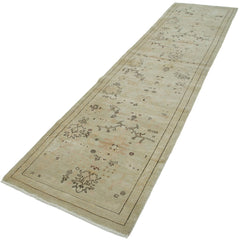 Tebriz Beige Classic Cotton Wool Handmade Area Rug 2'10'' x 11'11''