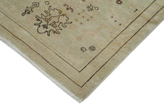 Tebriz Beige Classic Cotton Wool Handmade Area Rug 2'10'' x 11'11''