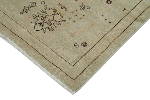 Tebriz Beige Classic Cotton Wool Handmade Area Rug 2'10'' x 11'11''
