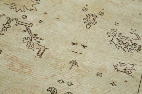 Tebriz Beige Classic Cotton Wool Handmade Area Rug 2'10'' x 11'11''