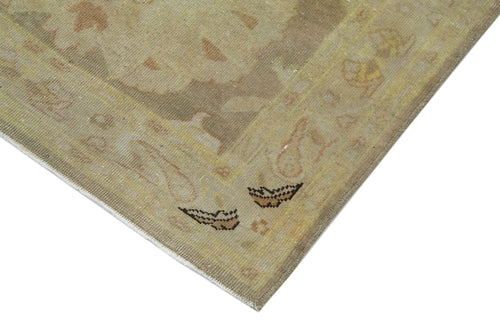 Tebriz Beige Classic Cotton Wool Handmade Area Rug 2'11'' x 11'10''