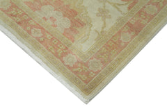 Tebriz Beige Classic Cotton Wool Handmade Area Rug 2'4'' x 9'11''
