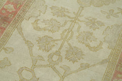 Tebriz Beige Classic Cotton Wool Handmade Area Rug 2'4'' x 9'11''