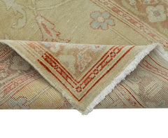 Tebriz Beige Classic Cotton Wool Handmade Area Rug 2'5'' x 13'11''