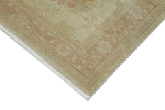 Tebriz Beige Classic Cotton Wool Handmade Area Rug 2'6'' x 13'3''