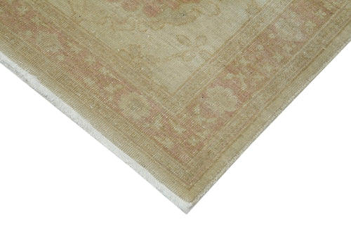 Tebriz Beige Classic Cotton Wool Handmade Area Rug 2'6'' x 13'3''