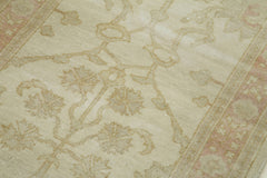 Tebriz Beige Classic Cotton Wool Handmade Area Rug 2'6'' x 13'3''