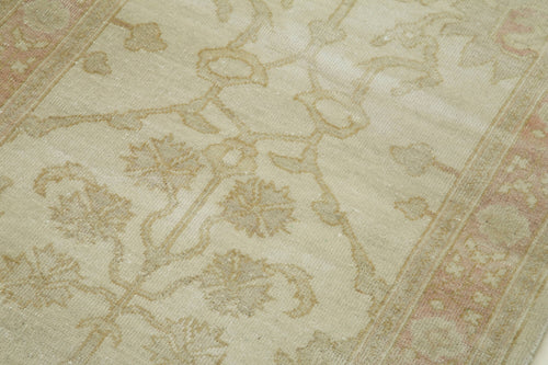 Tebriz Beige Classic Cotton Wool Handmade Area Rug 2'6'' x 13'3''