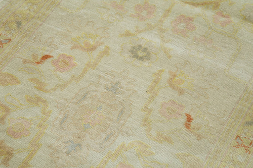 Tebriz Beige Classic Cotton Wool Handmade Area Rug 2'7'' x 7'10''