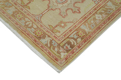 Tebriz Beige Classic Cotton Wool Handmade Area Rug 2'4'' x 13'7''