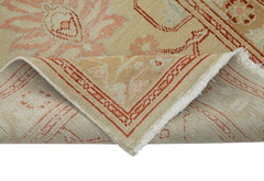 Tebriz Beige Classic Cotton Wool Handmade Area Rug 2'4'' x 13'7''