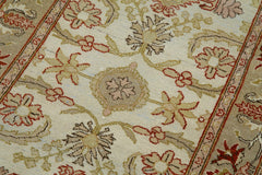 Tebriz Beige Classic Cotton Wool Handmade Area Rug 2'6'' x 11'8''