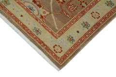 Tebriz Beige Classic Cotton Wool Handmade Area Rug 2'6'' x 13'5''