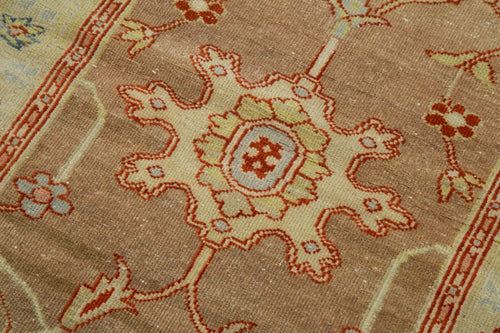 Tebriz Beige Classic Cotton Wool Handmade Area Rug 2'6'' x 13'5''