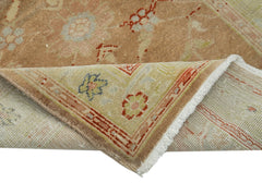 Tebriz Beige Classic Cotton Wool Handmade Area Rug 2'6'' x 13'5''