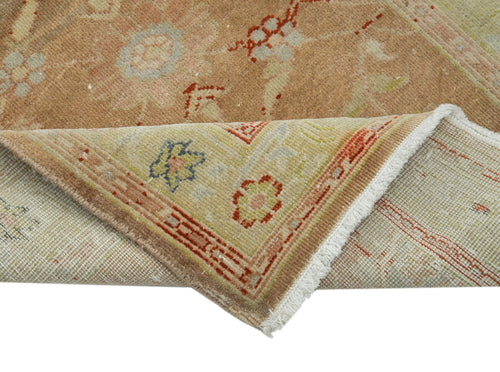 Tebriz Beige Classic Cotton Wool Handmade Area Rug 2'6'' x 13'5''