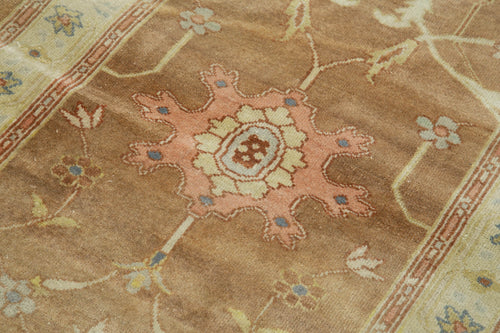 Tebriz Beige Classic Cotton Wool Handmade Area Rug 2'6'' x 13'7''